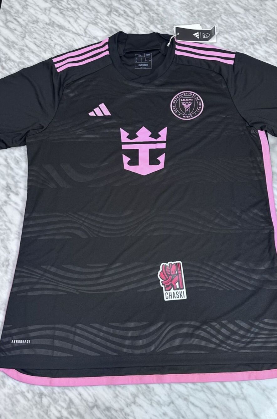 Adidas MLS Inter Miami 23/24 black away Jersey Soccer futbol IS4877 Men's XL NEW
